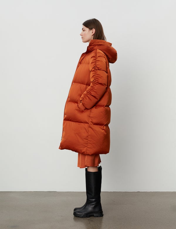 2NDDAY 2ND Puff - Winter Satin Coats 181250 Bombay Brown