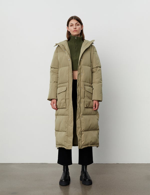 2NDDAY 2ND Snowdy - Winter Basic Coats 170620 Aloe