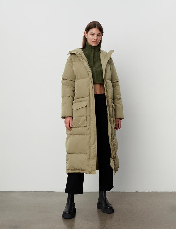 2NDDAY 2ND Snowdy - Winter Basic Coats 170620 Aloe