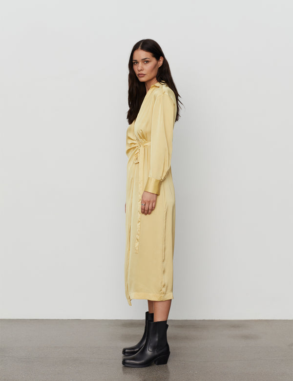 2NDDAY 2ND Carrie TT - Brushed Satin Dress 140826 Pampas